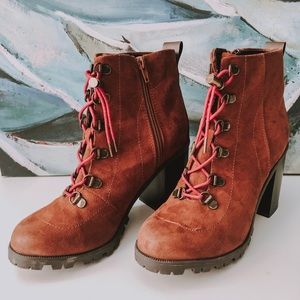 Heeled Hiking Booties